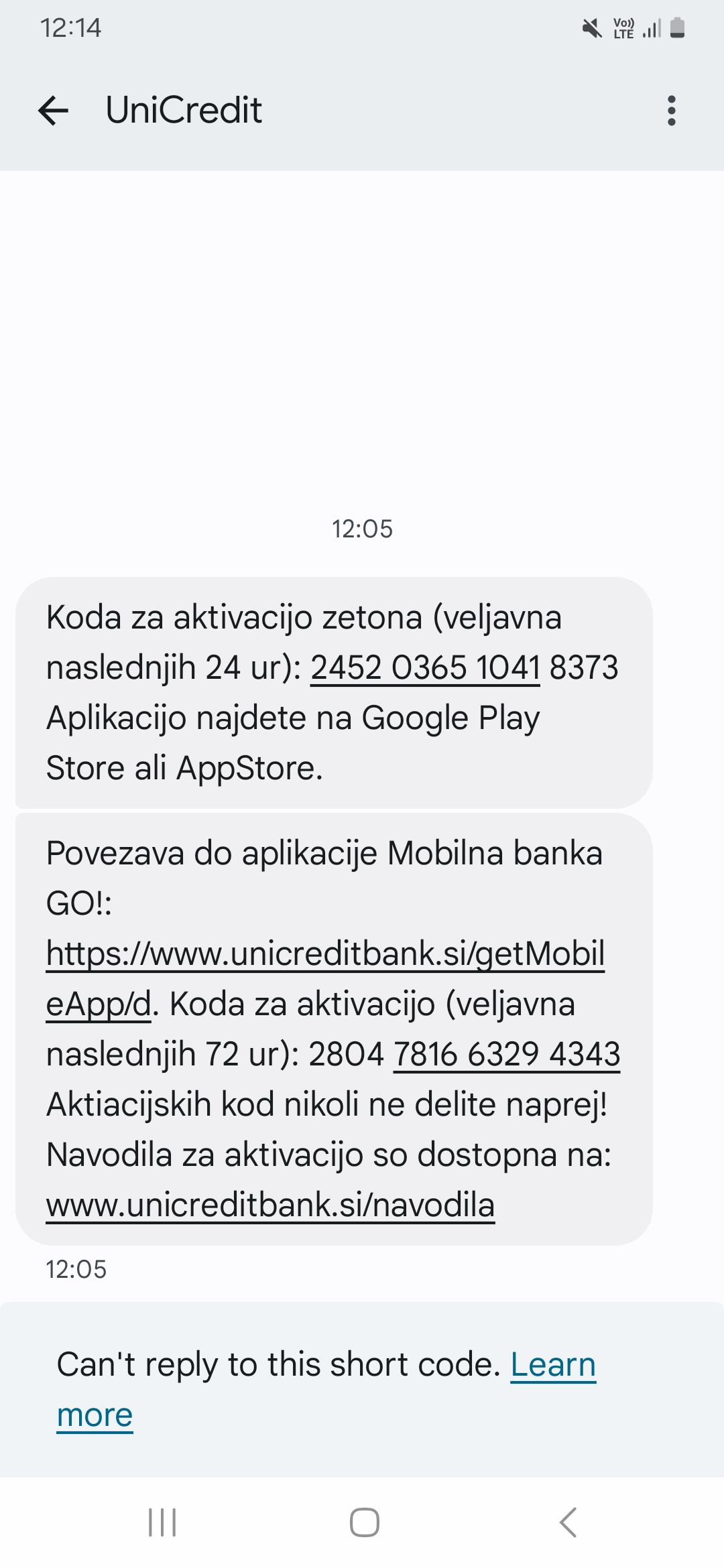 Prejmete SMS sporočila